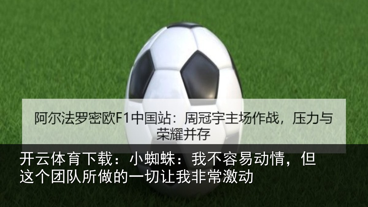 开云体育下载：小蜘蛛：我不容易动情，但这个团队所做的一切让我非常激动